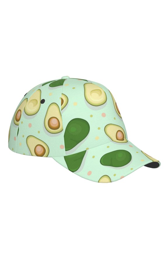 Unisex Avocado Pattern Baseball Cap Unisex Washed Classic Adjustable Hat
