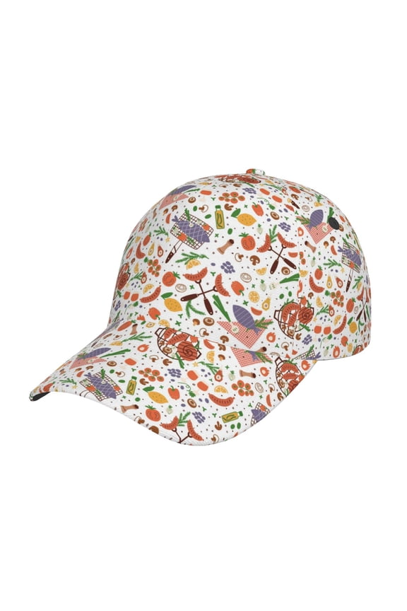 Unisex BBQ Party1 Pattern Baseball Cap Unisex Washed Classic Adjustable Hat