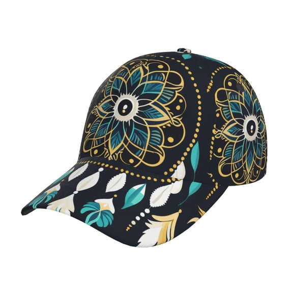 Kdxio Unisex Boho Dreamcatcher Pattern Baseball Cap Unisex Washed Classic Adjustable Hat