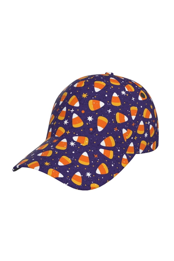Unisex Candy Corn (2) Pattern Baseball Cap Unisex Washed Classic Adjustable Hat