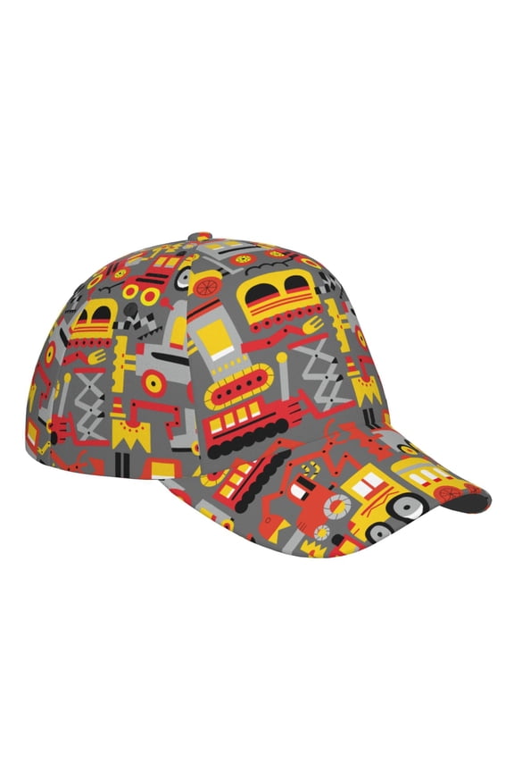 Unisex Cars Pattern Baseball Cap Unisex Washed Classic Adjustable Hat