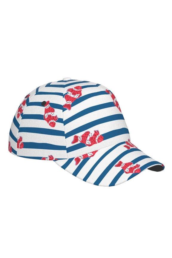 Unisex Clown Fish Pattern Baseball Cap Unisex Washed Classic Adjustable Hat