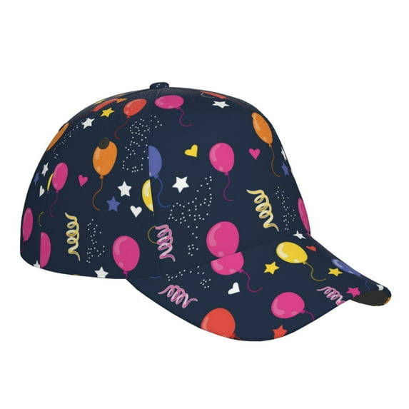 Kdxio Unisex Colored Balloons Pattern Baseball Cap Unisex Washed Classic Adjustable Hat