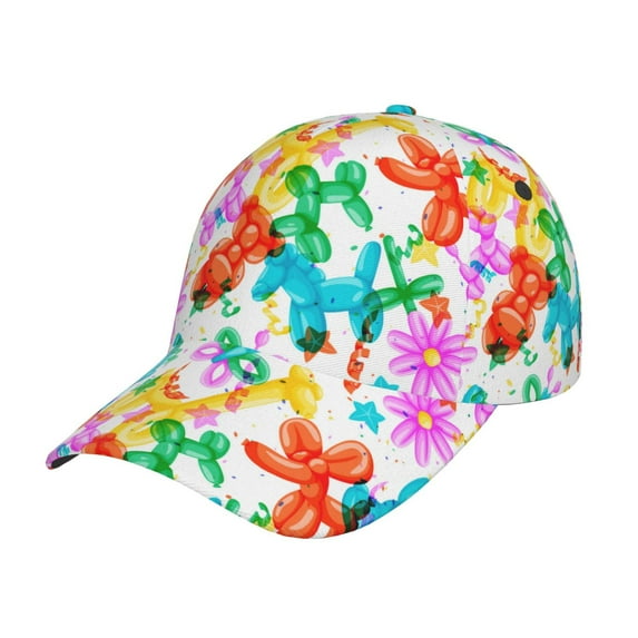 Kdxio Unisex Colorful Air Balloons Pattern Baseball Cap Unisex Washed Classic Adjustable Hat