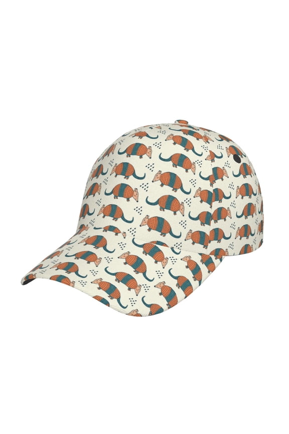 Unisex Colorful Armadillos Pattern Baseball Cap Unisex Washed Classic Adjustable Hat