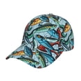 thumbnail image 1 of Kdxio Unisex Colorful Fishing Baits Pattern Baseball Cap Unisex Washed Classic Adjustable Hat, 1 of 5