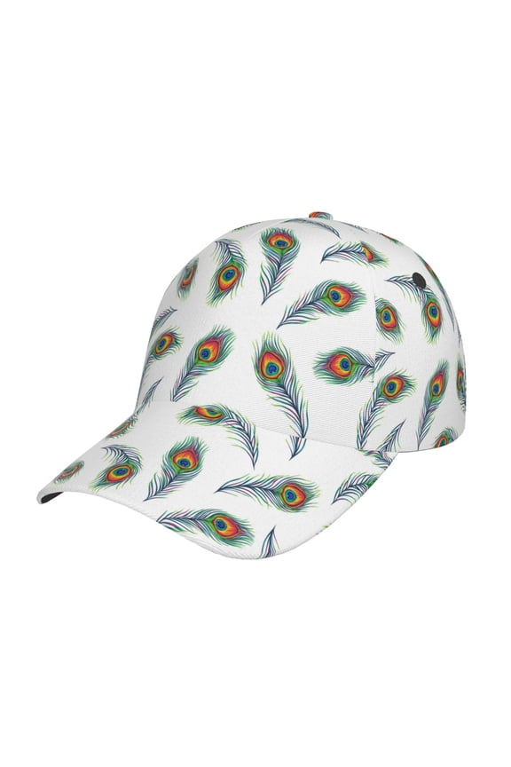 Unisex Colorful Grass Pattern Baseball Cap Unisex Washed Classic Adjustable Hat
