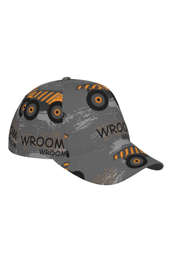 Unisex Construction Machines Pattern Baseball Cap Unisex Washed Classic Adjustable Hat