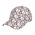 thumbnail image 1 of Kdxio Unisex Cute Baseball Pattern Baseball Cap Unisex Washed Classic Adjustable Hat, 1 of 8