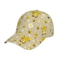 thumbnail image 1 of Kdxio Unisex Cute Bee Gnome 2 Pattern Baseball Cap Unisex Washed Classic Adjustable Hat, 1 of 5