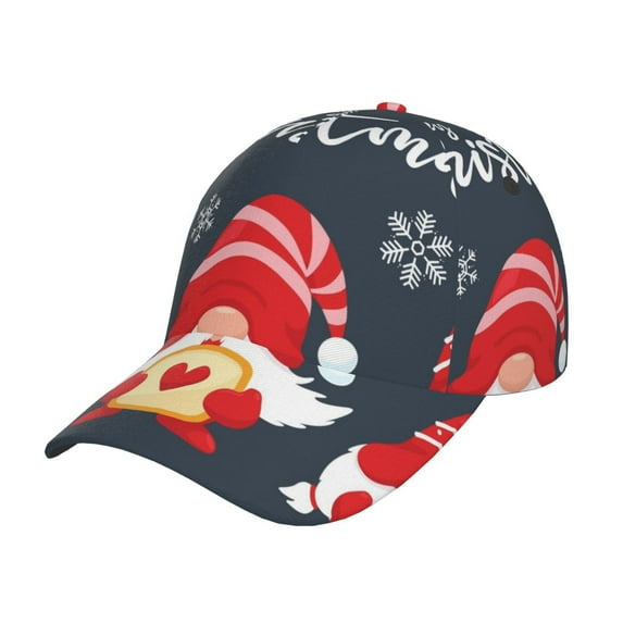 Kdxio Unisex Cute Christmas Gnomes (2) Pattern Baseball Cap Unisex Washed Classic Adjustable Hat