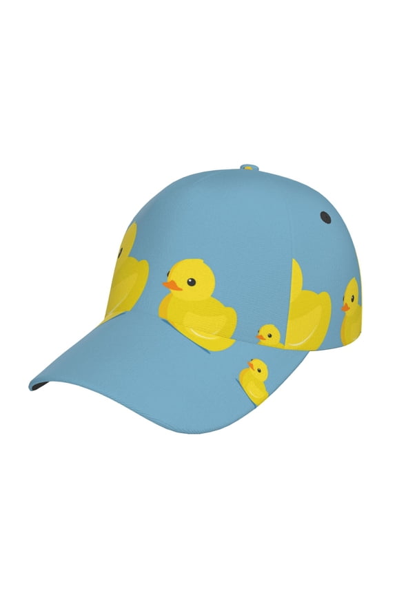Unisex Cute Ducky Pattern Baseball Cap Unisex Washed Classic Adjustable Hat