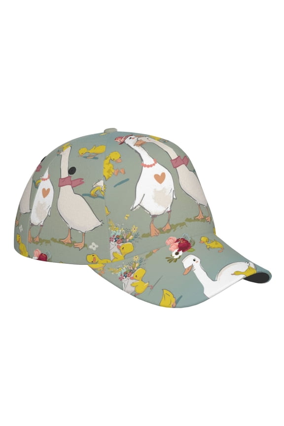 Unisex Cute Farm Birds Pattern Baseball Cap Unisex Washed Classic Adjustable Hat