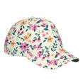 thumbnail image 1 of Kdxio Unisex Cute Flower Pattern Baseball Cap Unisex Washed Classic Adjustable Hat, 1 of 7