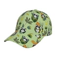thumbnail image 1 of Kdxio Unisex Cute Panda Bear In Greenery Forest Pattern Baseball Cap Unisex Washed Classic Adjustable Hat, 1 of 5