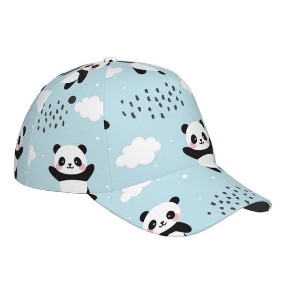 Kdxio Unisex Cute Panda Bear Pattern Baseball Cap Unisex Washed Classic Adjustable Hat