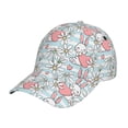thumbnail image 1 of Kdxio Unisex Cute Rabbit And Heart Pattern Baseball Cap Unisex Washed Classic Adjustable Hat, 1 of 8