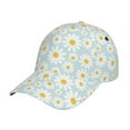 thumbnail image 1 of Kdxio Unisex Daisies Flowers Pattern Baseball Cap Unisex Washed Classic Adjustable Hat, 1 of 8