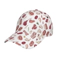 thumbnail image 1 of Kdxio Unisex Different Meat Pattern Baseball Cap Unisex Washed Classic Adjustable Hat, 1 of 5