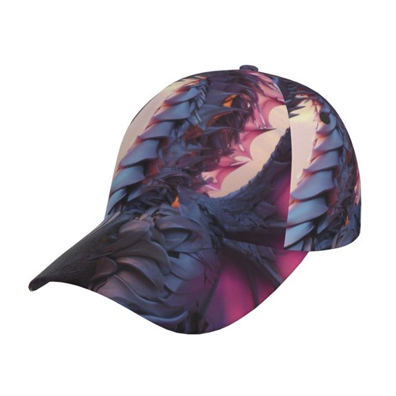 Kdxio Unisex Dragon Pattern Baseball Cap Unisex Washed Classic Adjustable Hat