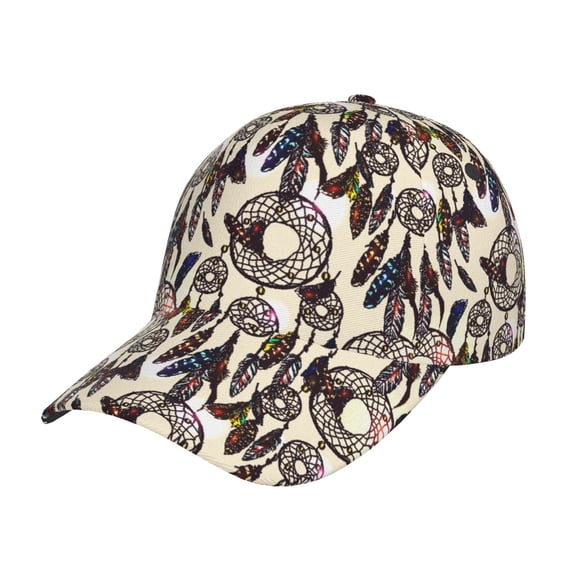 Kdxio Unisex Dreamcatcher Pattern Baseball Cap Unisex Washed Classic Adjustable Hat