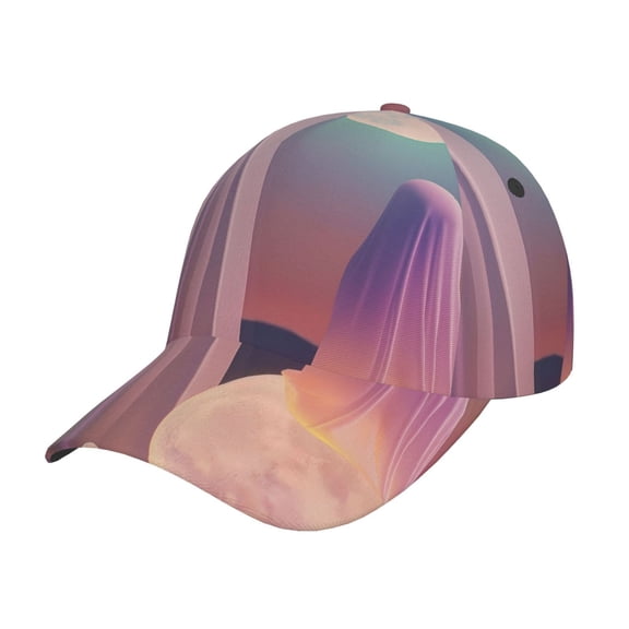 Kdxio Unisex Dreamy Moonlit Window Pattern Baseball Cap Unisex Washed Classic Adjustable Hat