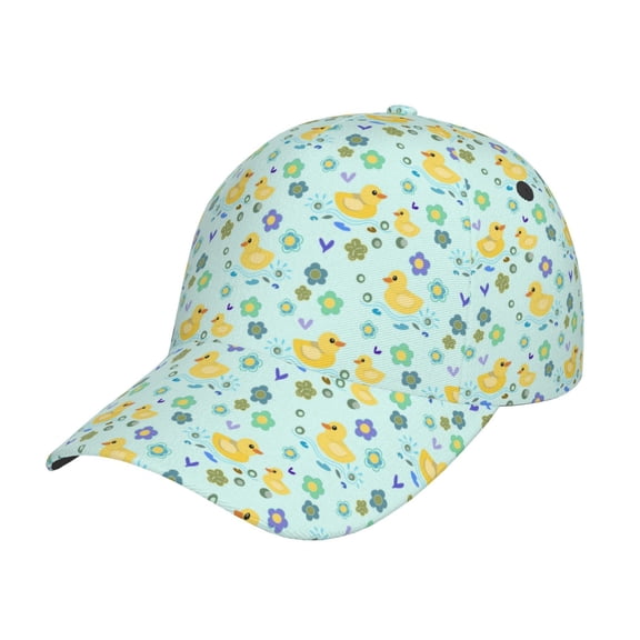 Kdxio Unisex Duck Cartoon Pattern Baseball Cap Unisex Washed Classic Adjustable Hat