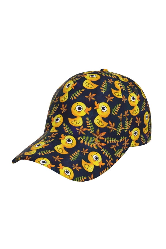 Unisex Ducks Pattern Baseball Cap Unisex Washed Classic Adjustable Hat