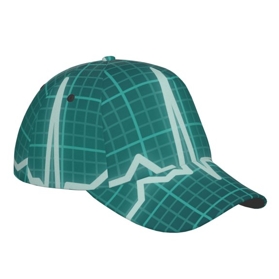 Kdxio Unisex ECG Wave Pattern Baseball Cap Unisex Washed Classic Adjustable Hat