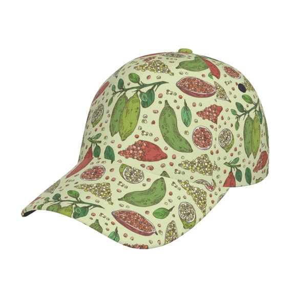 Kdxio Unisex Finger Lime Fruits Pattern Baseball Cap Unisex Washed Classic Adjustable Hat