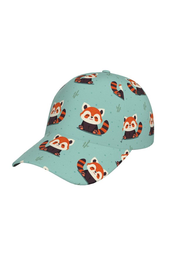 Unisex Fox Pattern Baseball Cap Unisex Washed Classic Adjustable Hat