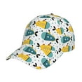 thumbnail image 1 of Kdxio Unisex Funny Boats Pattern Baseball Cap Unisex Washed Classic Adjustable Hat, 1 of 5