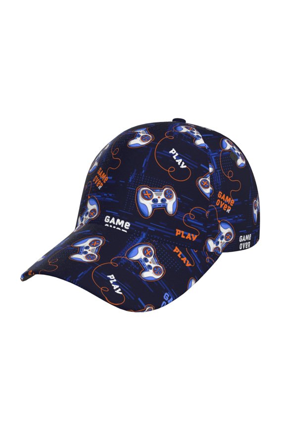 Unisex Game Pads Pattern Baseball Cap Unisex Washed Classic Adjustable Hat