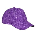 thumbnail image 1 of Kdxio Unisex Glitter Purple Pattern Baseball Cap Unisex Washed Classic Adjustable Hat, 1 of 7