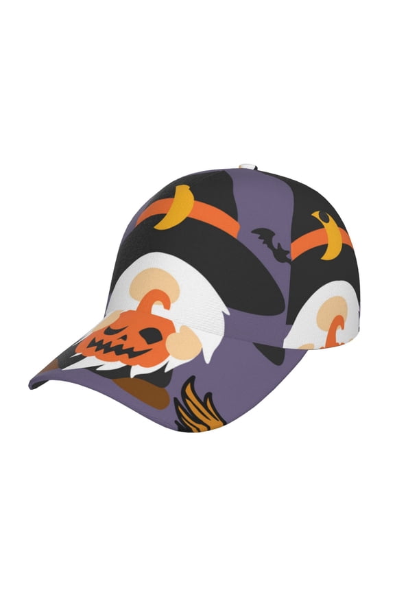 Unisex Halloween Gnomes Pattern Baseball Cap Unisex Washed Classic Adjustable Hat