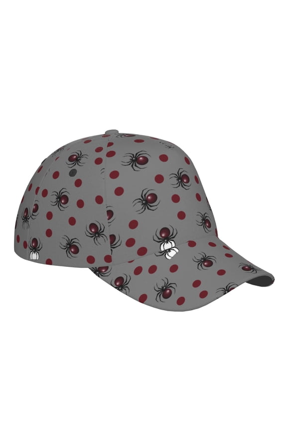 Unisex Halloween Spider Pattern Baseball Cap Unisex Washed Classic Adjustable Hat