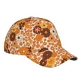 thumbnail image 1 of Kdxio Unisex Hippie Ditsy Floral Pattern Baseball Cap Unisex Washed Classic Adjustable Hat, 1 of 1