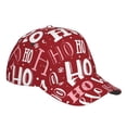 thumbnail image 1 of Kdxio Unisex Ho Pattern Funny Christmas Pattern Baseball Cap Unisex Washed Classic Adjustable Hat, 1 of 7