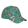 thumbnail image 1 of Kdxio Unisex Jungle Animals Pattern Baseball Cap Unisex Washed Classic Adjustable Hat, 1 of 1