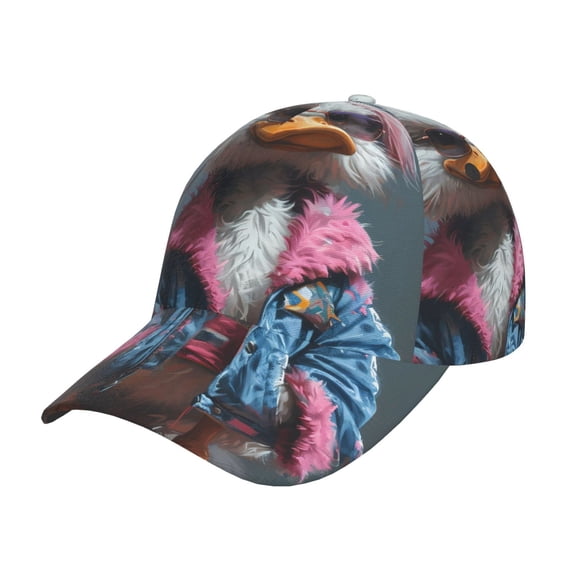 Kdxio Unisex Lady Duck Pattern Baseball Cap Unisex Washed Classic Adjustable Hat