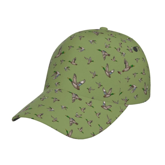 Kdxio Unisex Mallard Duck Pattern Baseball Cap Unisex Washed Classic Adjustable Hat
