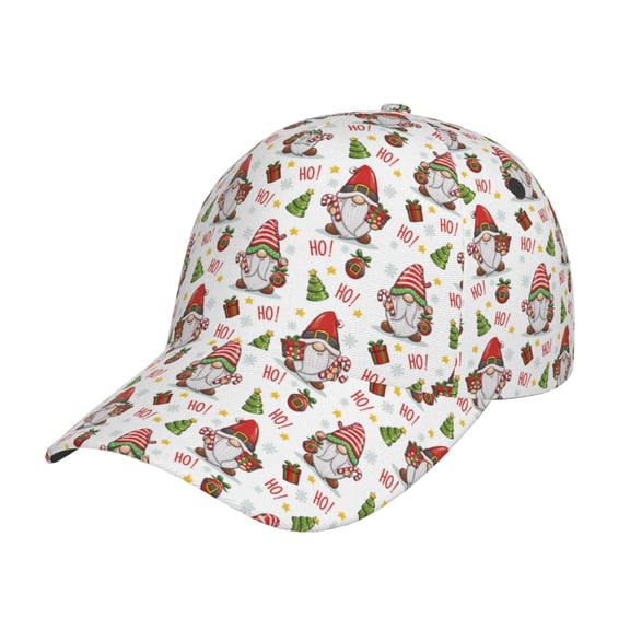 Kdxio Unisex Merry Christmas Santa Pattern Baseball Cap Unisex Washed Classic Adjustable Hat