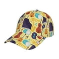 thumbnail image 1 of Kdxio Unisex Musical Instruments Pattern Baseball Cap Unisex Washed Classic Adjustable Hat, 1 of 8