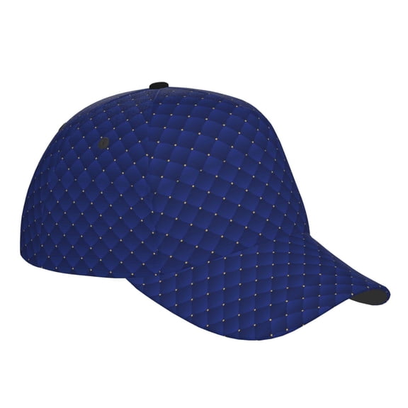 Kdxio Unisex Navy Blue Pattern Baseball Cap Unisex Washed Classic Adjustable Hat