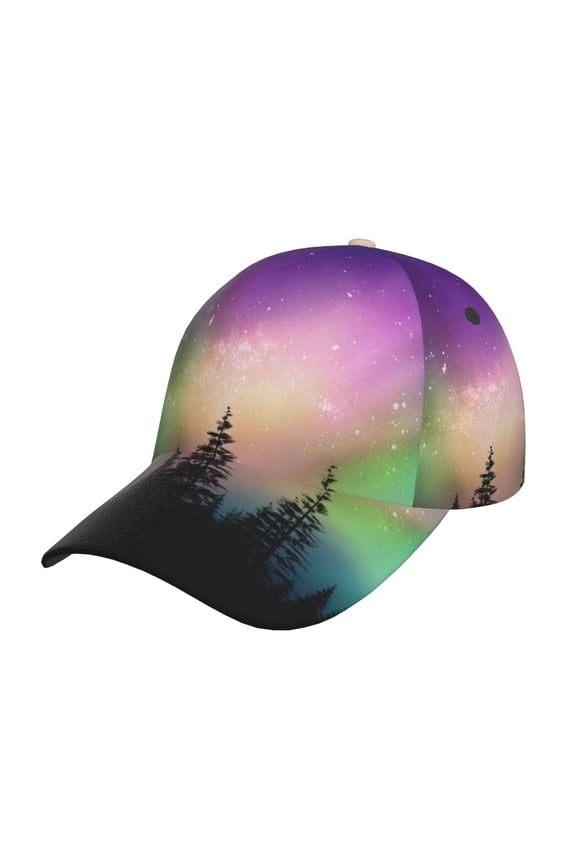 Unisex Northern Lights Pattern Baseball Cap Unisex Washed Classic Adjustable Hat