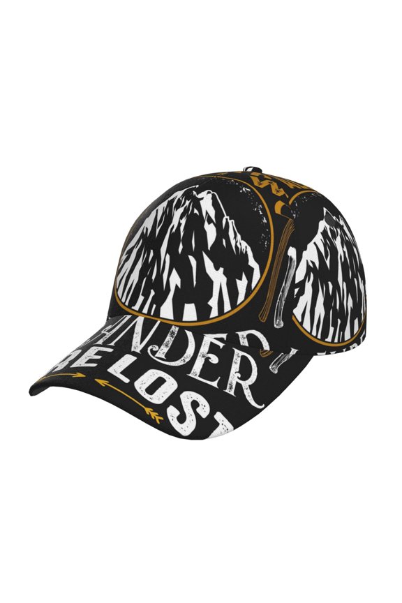 Unisex Not All Those Who Wander Are Lost 1 Pattern Baseball Cap Unisex Washed Classic Adjustable Hat