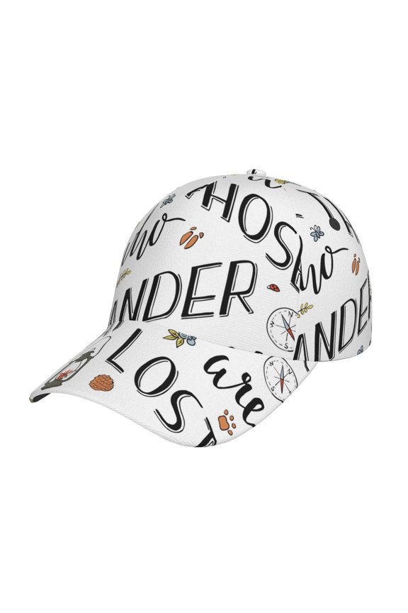 Unisex Not All Those Who Wander Are Lost 3 Pattern Baseball Cap Unisex Washed Classic Adjustable Hat