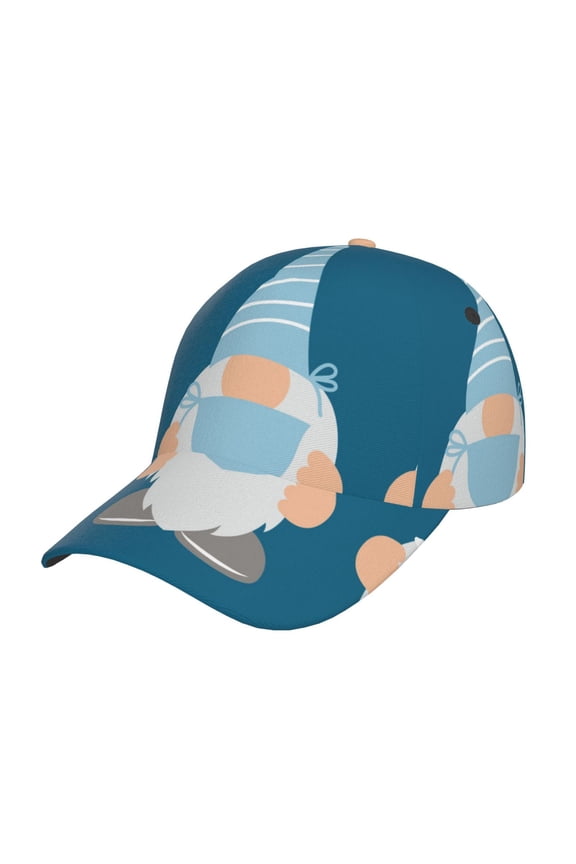 Unisex Nurse Doctor Gnomes Pattern Baseball Cap Unisex Washed Classic Adjustable Hat