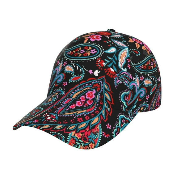 Kdxio Unisex Paisley Pattern Baseball Cap Unisex Washed Classic Adjustable Hat