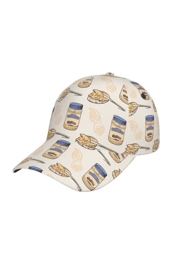 Unisex Peanuts Pattern Baseball Cap Unisex Washed Classic Adjustable Hat